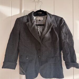 Tahari Women's Gray Textured Blazer